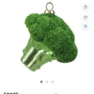 Cody Foster NEW Broccoli - 1 Glass Ornament 3.25 Inch, Glass